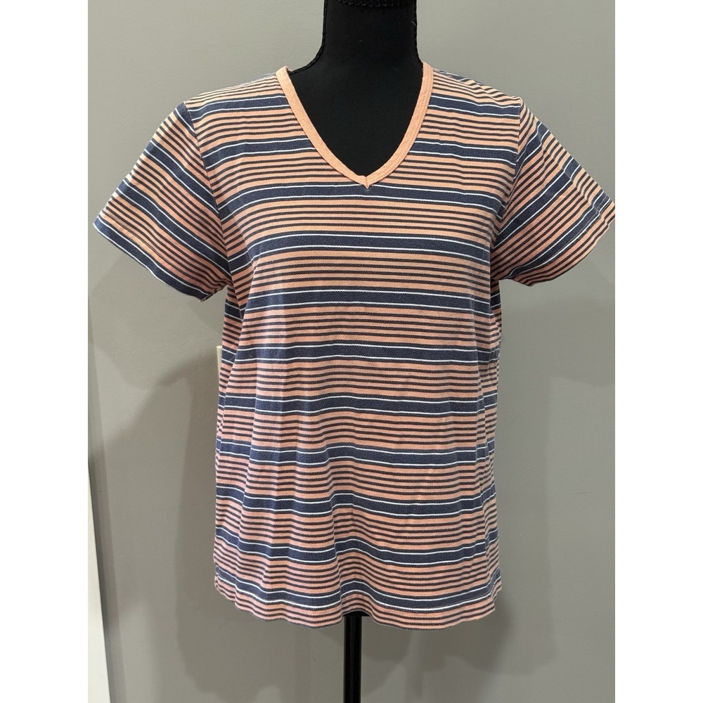 Vtg Varsity Sport V-Neck Shirt Made In USA 90's Prep Retro Casual Skater Grunge